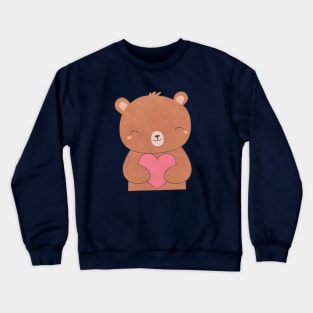 Kawaii Brown Bear T-Shirt Crewneck Sweatshirt